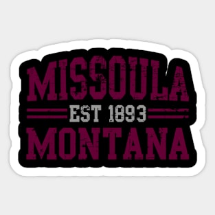 Missoula Montana Missoula Text Sticker